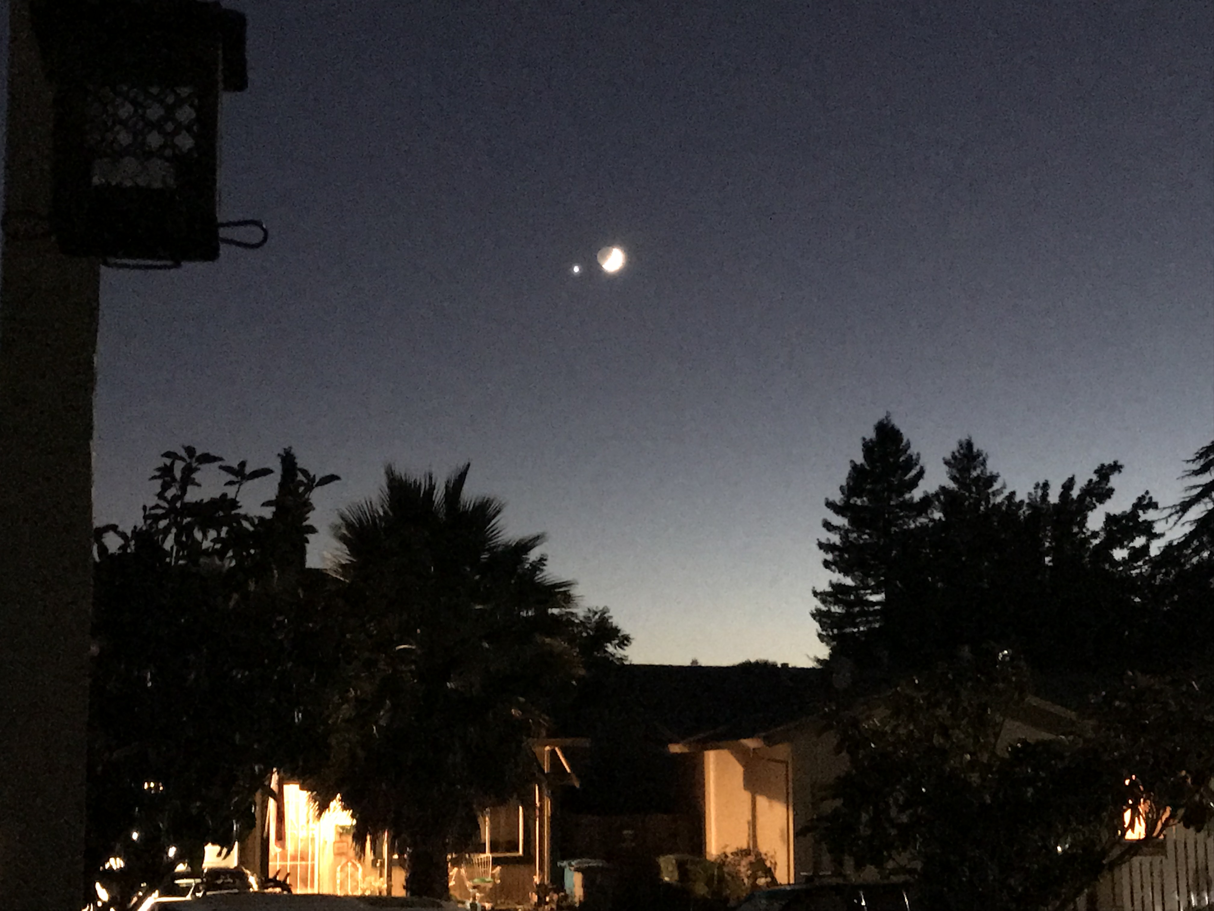 Moon and Venus